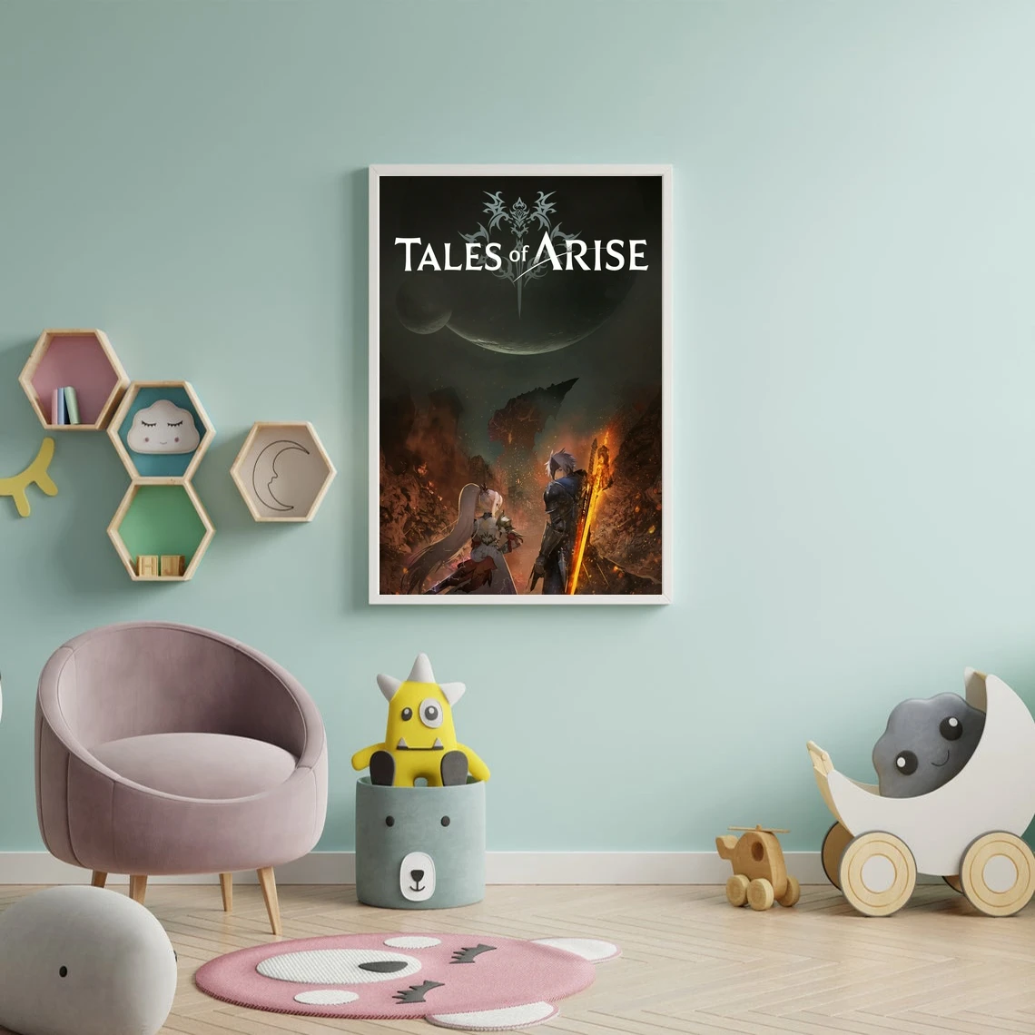 Tales Of Arise Video Game Cover Poster Canvas Print Home Decoration Wall Painting ( No Frame )