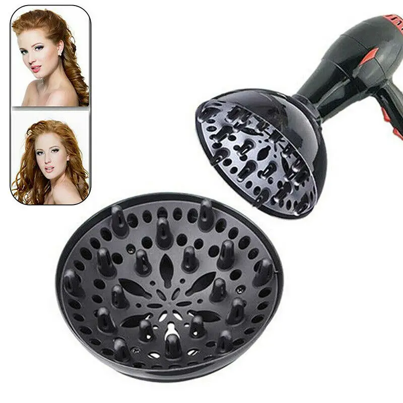 Black Professional Hair Styling Curl Dryer Diffuser Universal Hairdressing Blower Styling Salon Tool Hair Diffuser