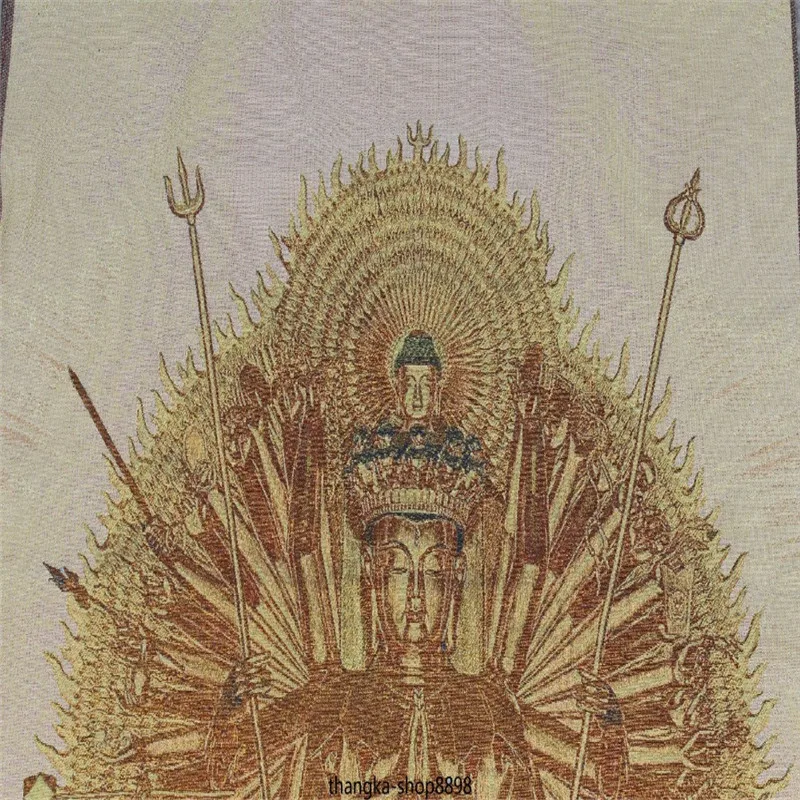 Sutra 1000 Lengan Avanokiteshvara dari Dewi GuanYin Buddha Lukisan Tangka Thangka