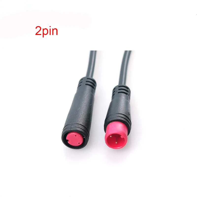 1 Pair Female /Male Connector 2 3 4 5 6 Pin Cable Waterproof Connector For Ebike Bafang Display Pin Cable