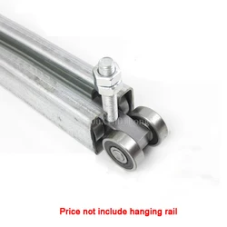 2PCS Heavy-Duty Sliding Door Hanging Wheel Industrial Warehouse Plant Orbital Track Bearing 300-400KG Hanging Pulley GF107