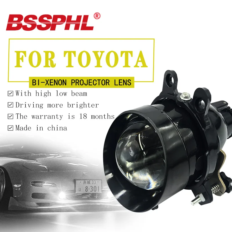 

BSSPHL Auto Car-Styling driving light 3.0 inch Bi-xenon projector lens h11 h2h bulbs fog light lens for car retrofit