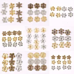 Vintage 3 Colors Flowers Wraps Filigree Connectors Embellishments For Scrapbooking Home Decor Handicraft Metal Crafts yk0762