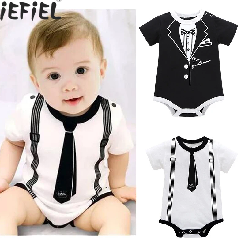 

Newborn Boy Romper One Piece Long Sleeve Handsome Little Gentle Man Infant Baby Boy Gentleman Jumpsuit Rompers Clothes