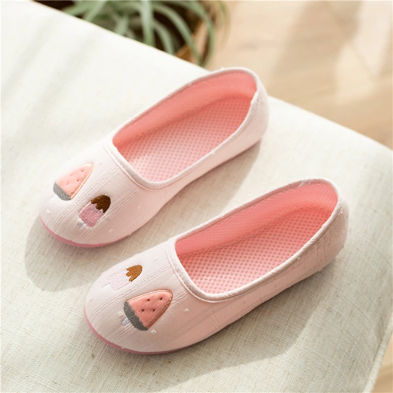 Spring New Cute Bag And Heel Soft Bottom Mute Antiskid And Waterproof Indoor Home Pregnant Women's Slippers Girls Shoes