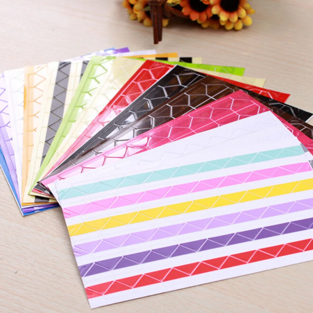 102Pcs/Set Colorful Album Diary Decoration DIY Photo Corner Craft Sticker