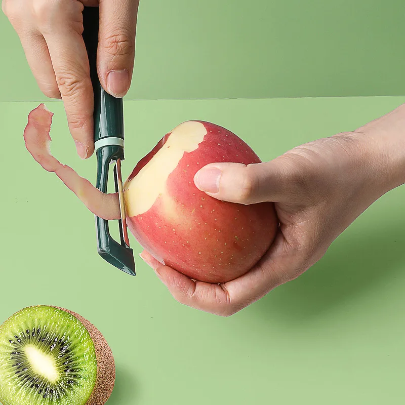 Antislip Fruit Vegetable Potato Peeler Knife Slicer Peel Blade Tool For Kitchen