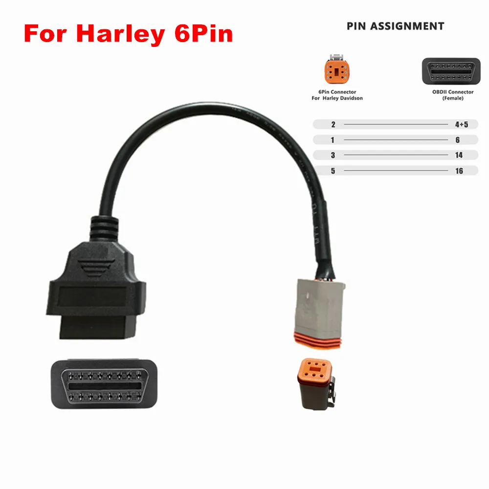 Universal OBD2 Motorcycle Cable For Honda 4Pin 6Pin For YAMAHA 3Pin 4Pin For Kawasaki/BENELLI/Suzuki/Ducati/KYMCO/K-CAN Jumper