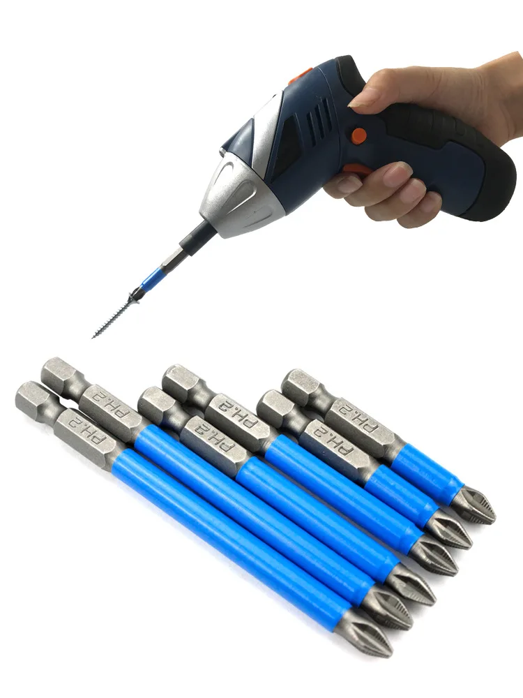 Magnetic Anti Slip Long Reach Electric Screwdriver Bits 1/4\