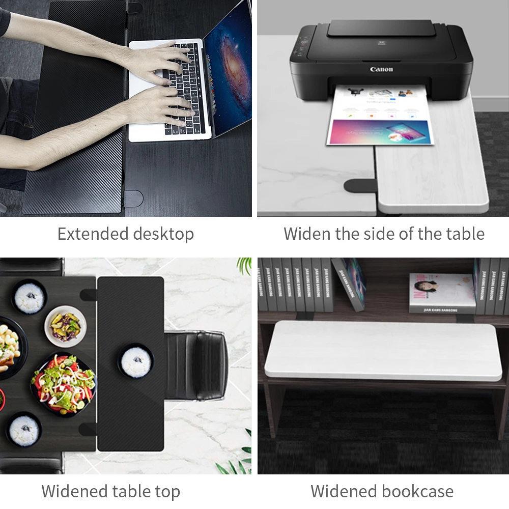 Vaydeer Ergonomics Desk Extender Tray Clamp on Keyboard Drawer Table Mount Armrest Shelf Stand Slide Computer Elbow Arm Support