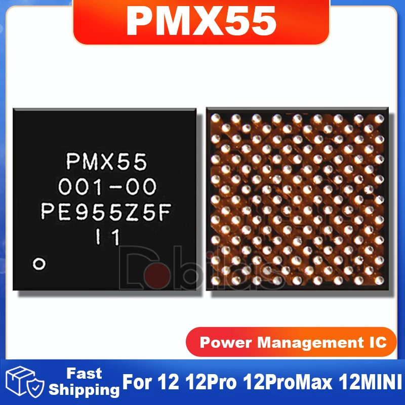 

5Pcs/Lot PMX55 001-00 001 00 New Original For Iphone 12 12Pro 12 Pro Max 12 MINI PMIC Baseband Power IC Integrated Circuits Chip