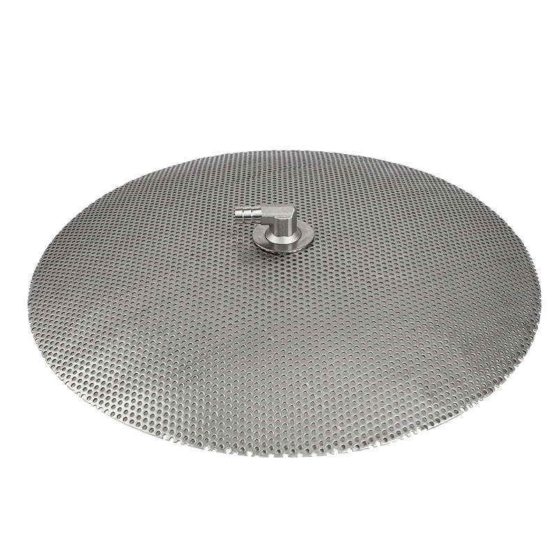 Homebrew 12'' Mash Tun False Bottom Kits, Stainless Steel Domed False Bottom with 3/8'' Hose Barb Elbow Fitting Brew Kettle Use