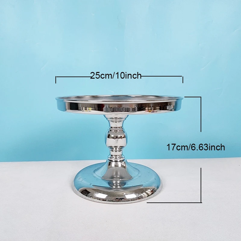 1pcs silver cooking cake tools bakeware set party dinnerware cake stand