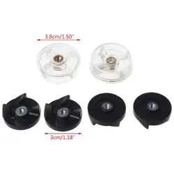 6pcs Replacement 2 Plastic Gear Base 4 Rubber Gear for magic bullet Spare Parts