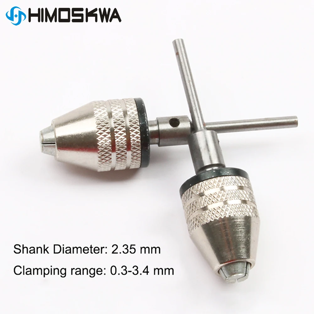 1 pc Round handle three claw chuck 0.3~3.4mm Quick Change Adapter Drill Bit Converter Engraving Machine 2.35mm Connecting Shaft