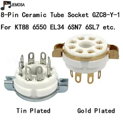 Ceramic K8A 8pin Tube Socket GZC8-Y-1 For KT66 KT88 6SL7 6SN7 5AR4 5U4G 6L6 6V6 GZ34 6N8P 6N9P Vacuum Tube Amplifier