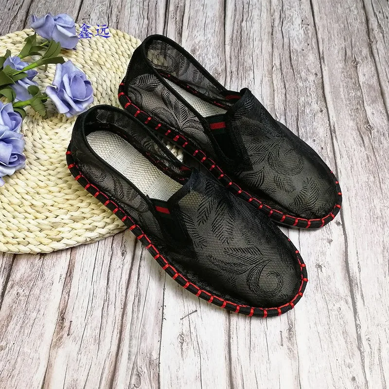 Mazefeng Fashion Summer Shoes Men Casual Mesh Shoes Large Sizes 35-45 Lightweight Breathable Slip-On Flats 2020 New Men Sneakers