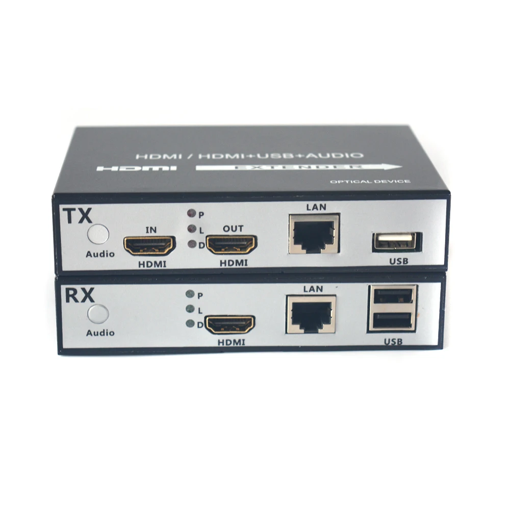 Imagem -02 - Conversor do Extensor de Hdmi Hdmi sobre o Cabo de Rede Rj45 Cat5 até 150m 452ft com Kvm Usb2.0 e Laço para Fora