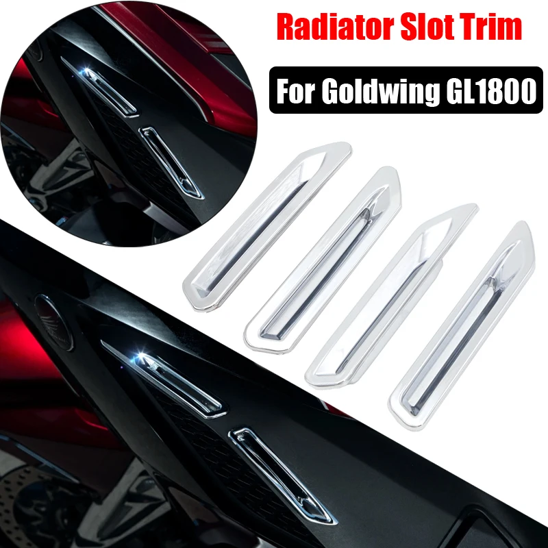 

Motorcycle Chrome Decorative cover Radiator Slot Trim for HONDA Goldwing GL1800 2018+ up