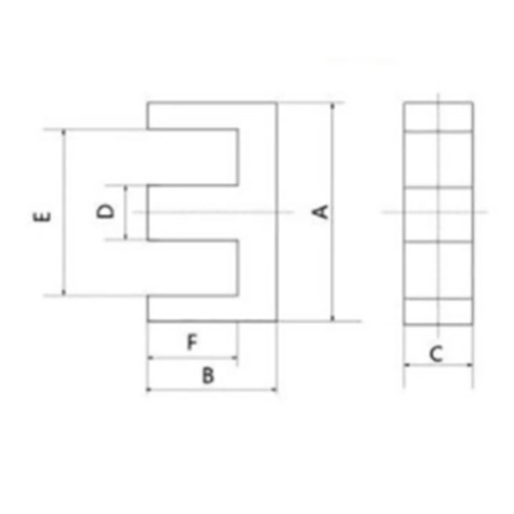 5 Sets EE25 5+5pin Transformer Bobbin PC40 Ferrite Core Vertical