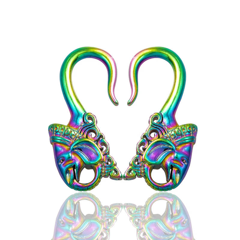 Elephant earrings For Women Vintage Hanging Dangle Earrings Drop Earing Declaration Modern Fashion Jewelry Stretching Earlobe