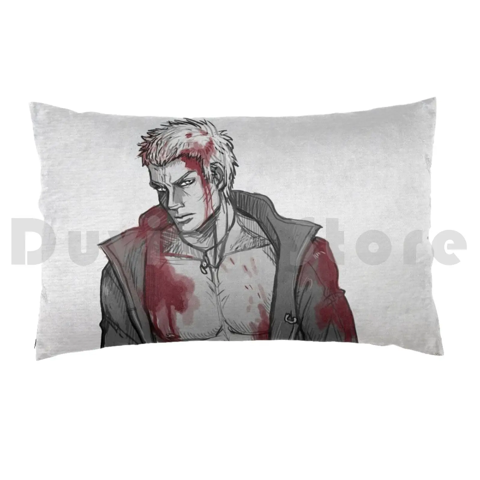 Nero 5Pillow case Nero Nero Nero Dmc Nero Dmc5 Dante 5 Dmc5 Dante 5 Fanart Blood Sexy Hot Character