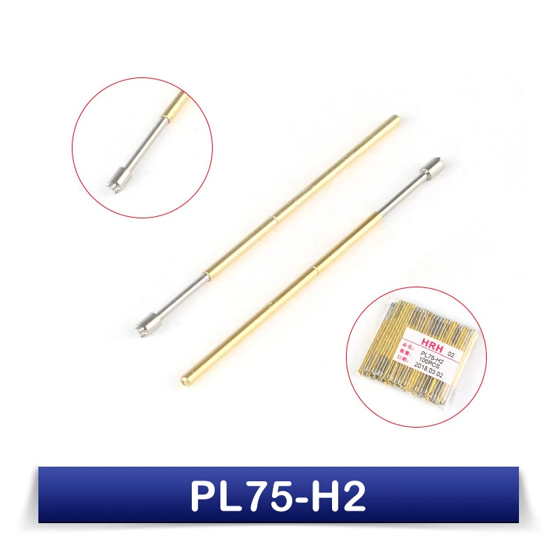 20pcs Spring Test Probe Pogo Pin PL75-A2/B1/1D/D2/E2/F1/G2/H2/J1/LM2/Q1/T2/M3