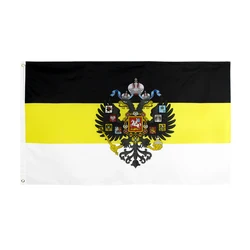 Johnin 90x150cm WE RUSSO DIO CON NOI aquila Russia Imperiale Impero flag banner