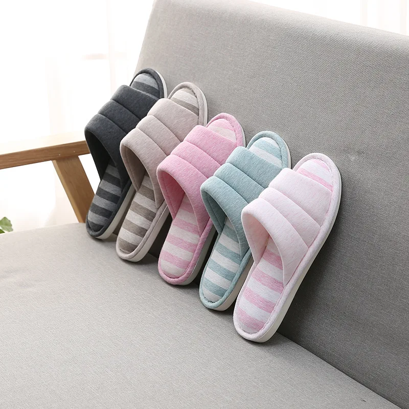 Men and Women Autumn and Winter Home Indoor Non-slip Thick Bottom Warm Plaid Wool Slippers Floor Drag New Cotton Slippers