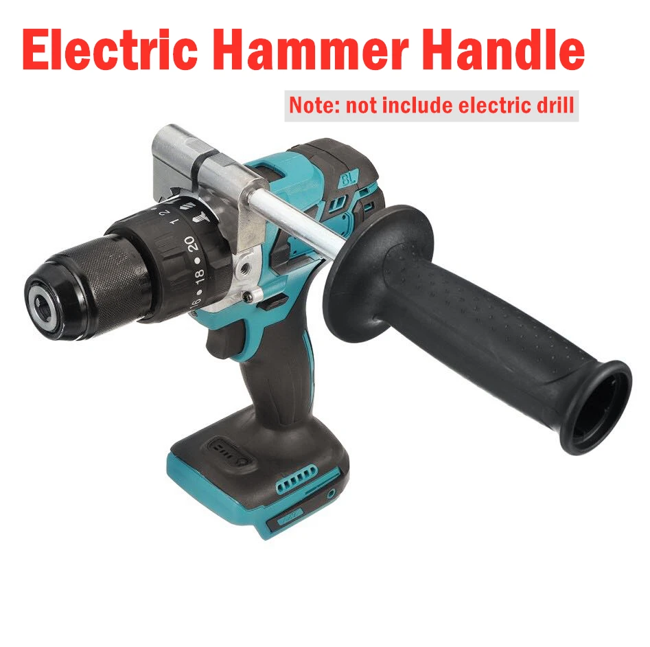 Hammer Drill Handle Thickened Universal 52-60mm Adjustable Handle For Electric Hammer Drill Auxiliary Handle Holder Accessories