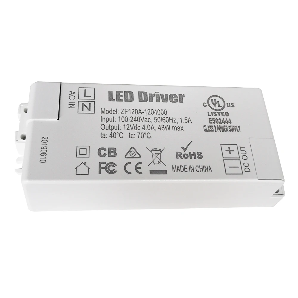 Imagem -05 - Tld Led Driver 240 v Zf120a1203000 Zf120a-1204000 Zf120a-1205000 12 w 24 36 48 60 ac dc Adaptador de Iluminação Tira Transformador