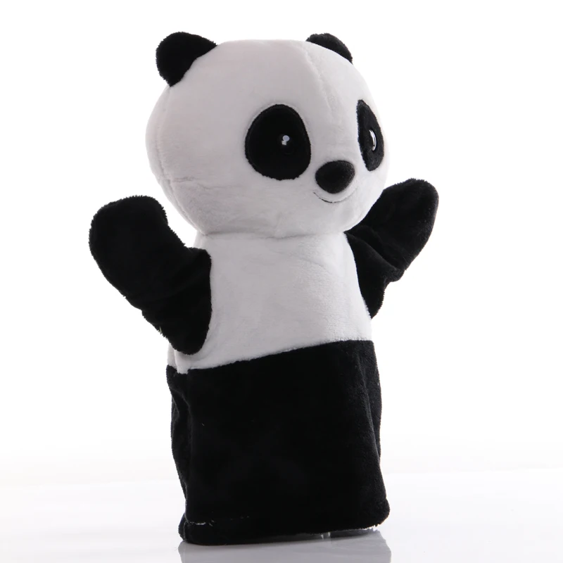 1 pz 25cm burattino a mano Panda animali giocattoli di peluche bambino educativo burattini a mano storia finta giocare bambole per bambini regali per bambini