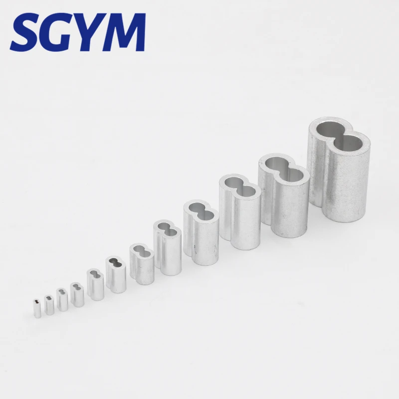 M1.0 M1.2 M1.5 M2 M3 M5 M6 M8 M10 Aluminum Sleeves Casing Wire Rope Ferrule Cable Ties Crimp Stell Chuck Jacket