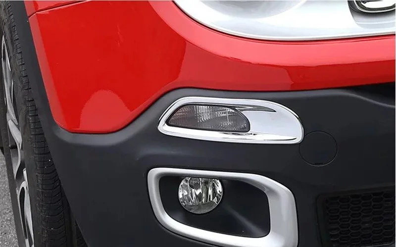 For Jeep Renegade 2015-2018 Chrome Front Bumper Turn Light Direction Indicator Lamp Cover