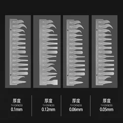 WL Remove Glue Blade 15 in 1 Rubber For Phone Motherboard CPU Power Nand IC Glue Removal Tool Stratified Scraping IC Side Glue