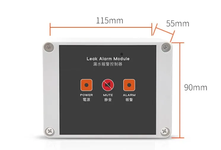 

LD200 Water Detection Module Water leak Detector Module With Sensing Cable for Water leak Detection System Leak Alarm Module