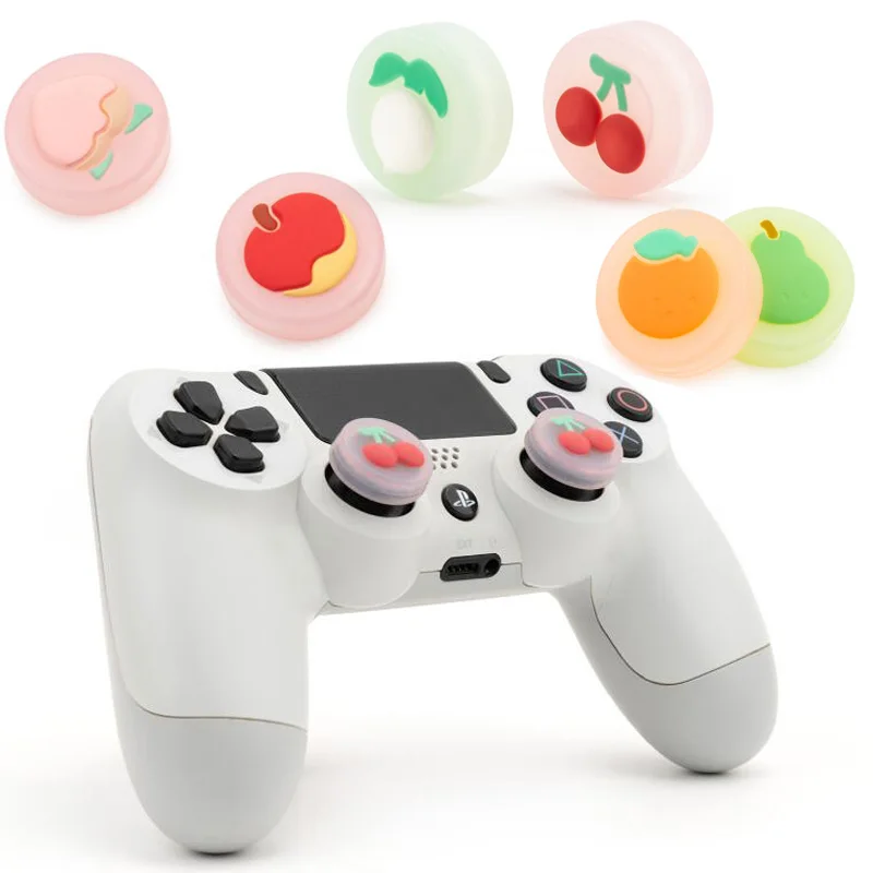 Fruta cereja pêra sakura polegar vara aperto tampa joystick capa para sony dualshock 5/4/3 ps5/ps4/ps3/xbox 360/switch pro controlador