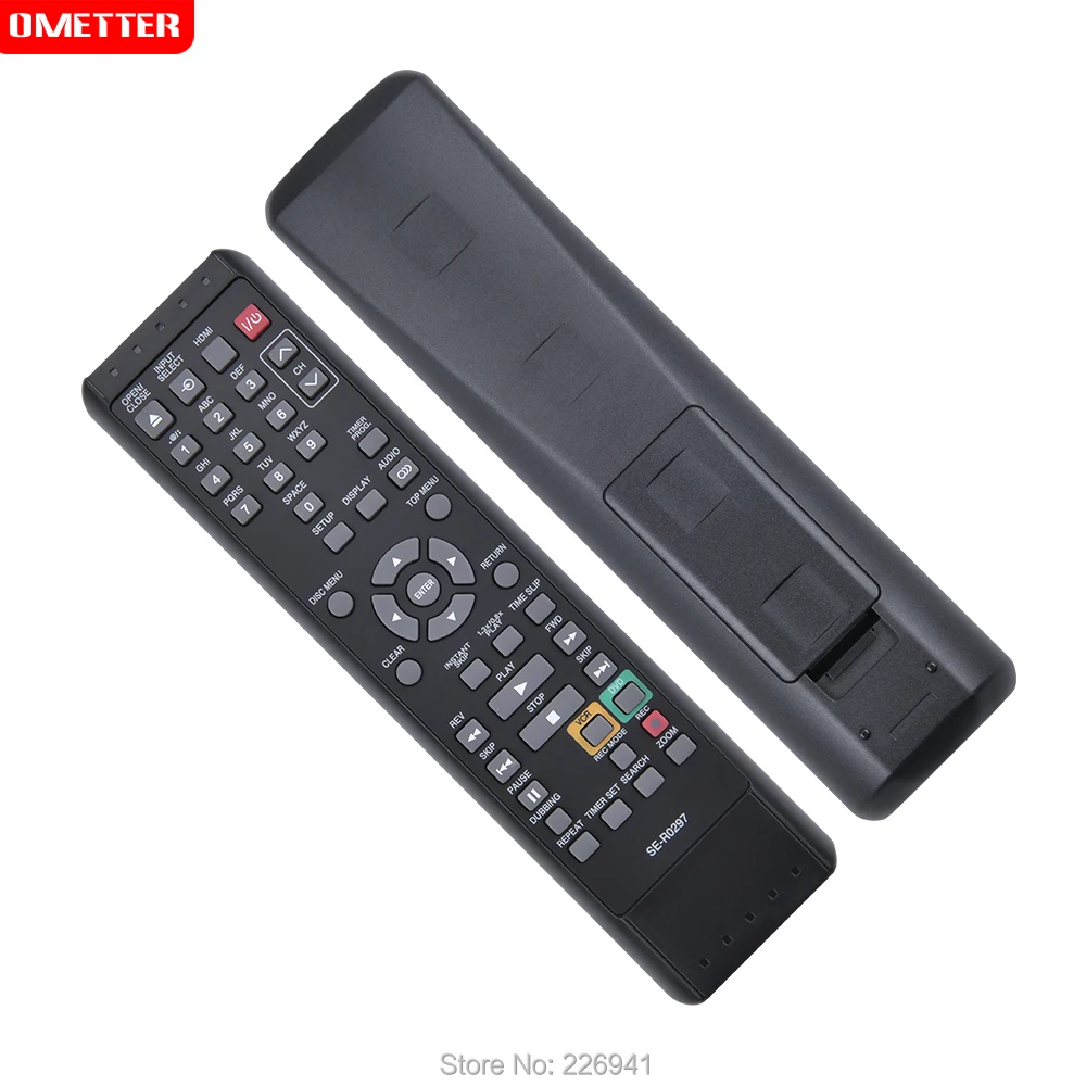 SE-R0297เปลี่ยนรีโมทคอนโทรลที่ใช้งานได้สำหรับ Toshiba DVD Recorder/CVR Combo D-VR7 DVR7 D-VR7KC DVR7KC D-VR7KC2 DVR7KC2