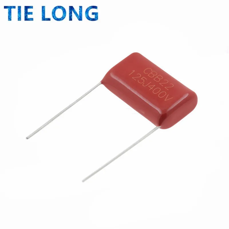 10PCS 400V125 1UF Pitch 20MM 400V 125 1.2uF CBB 125J400V Polypropylene film capacitor