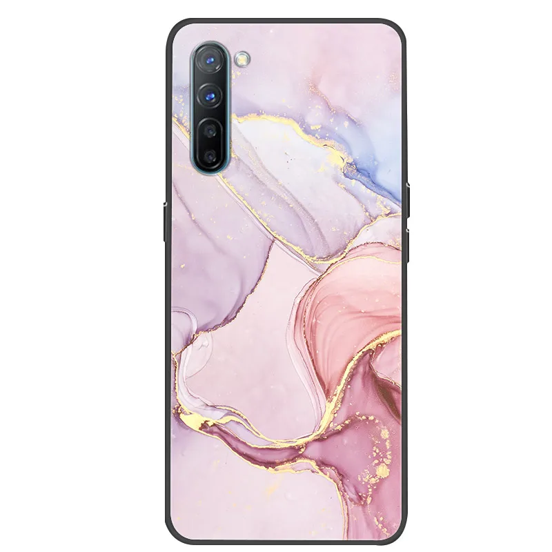 For OPPO Reno 3A Case marble Printed Soft Silicone Phone Cover For