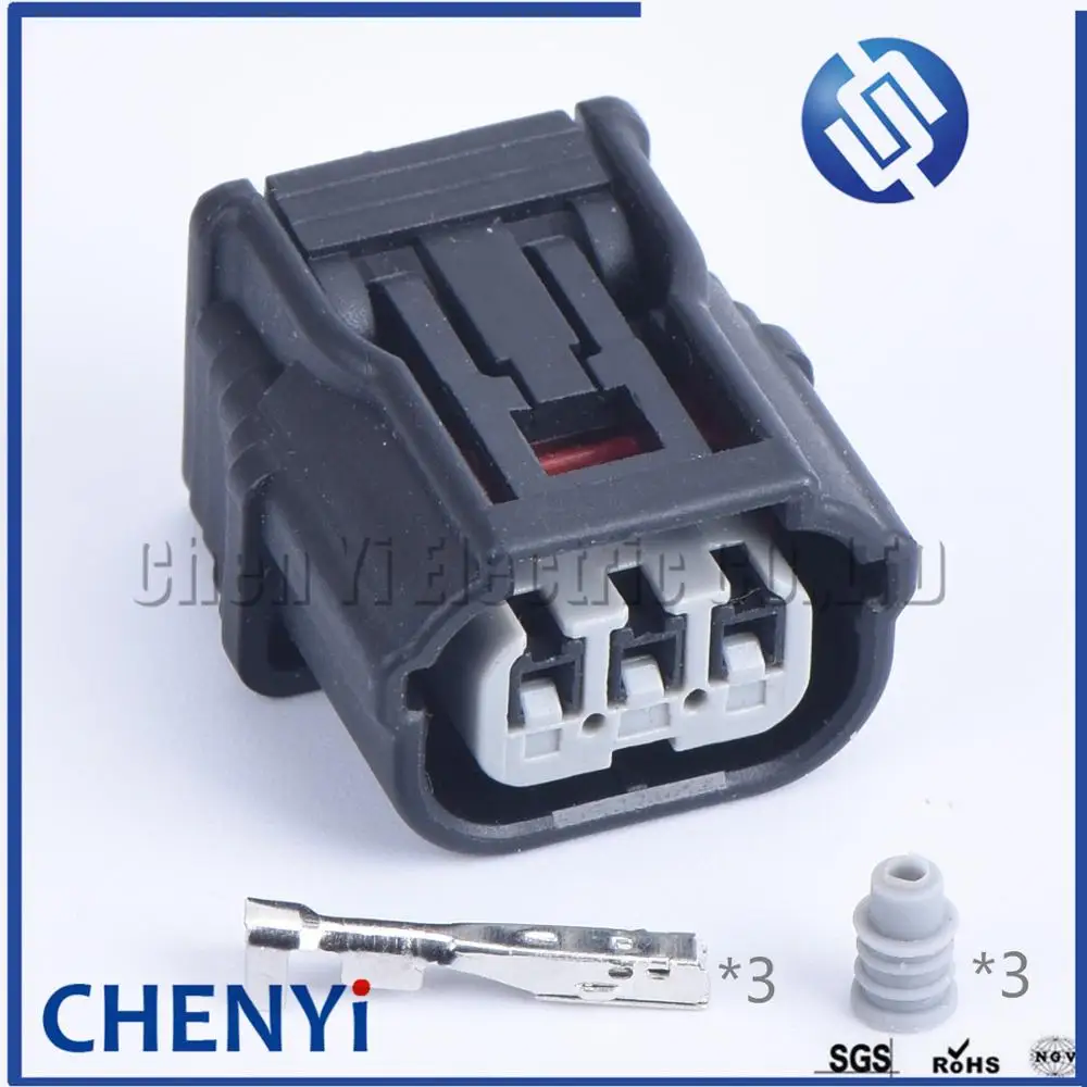 1set 3 pin waterproof sealed connector (1.0) female HX 040 Head Lamp Light Socket auto connector 6188-4775 6189-7037 For Honda