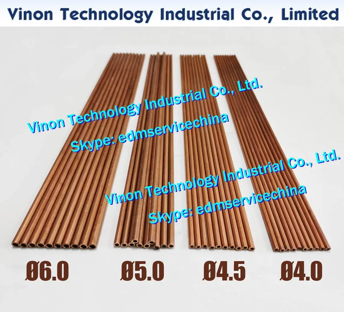 

(30PCS/LOT) Ø5.5x400Lmm Copper Tube Single Hole, Copper EDM Tubing Electrode Tube Diameter 5.5mm Length 400mm for EDM Drilling