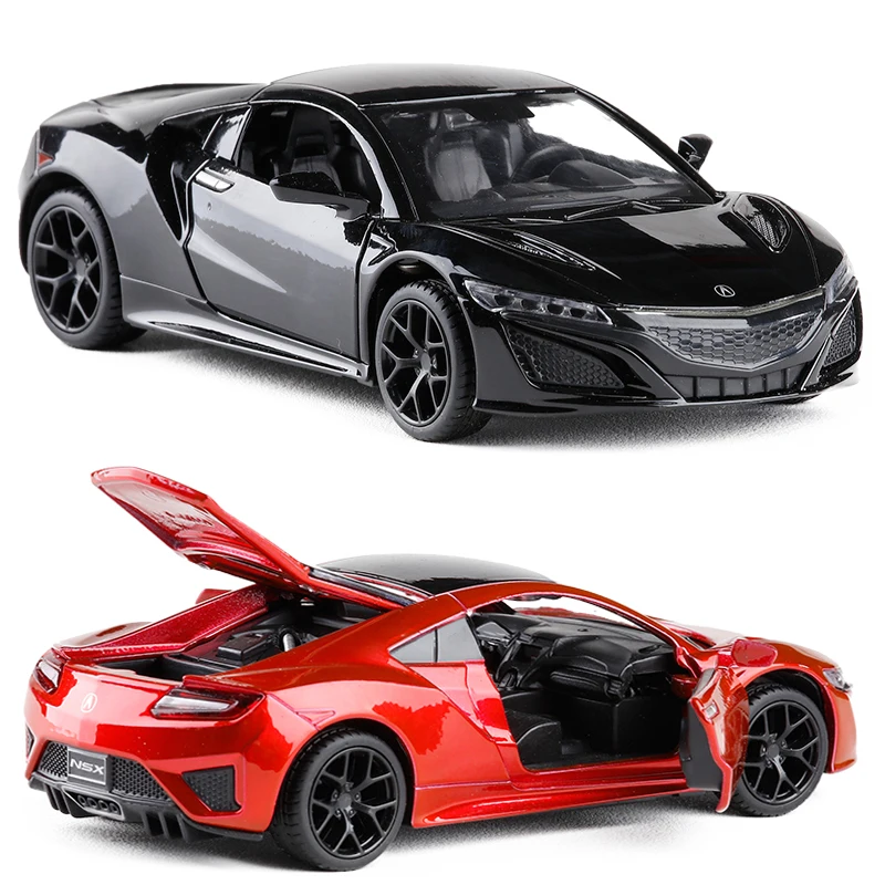 High quality 1:32 Acura sports car alloy model,simulation die-casting sound and light back to the gift model,free shipping