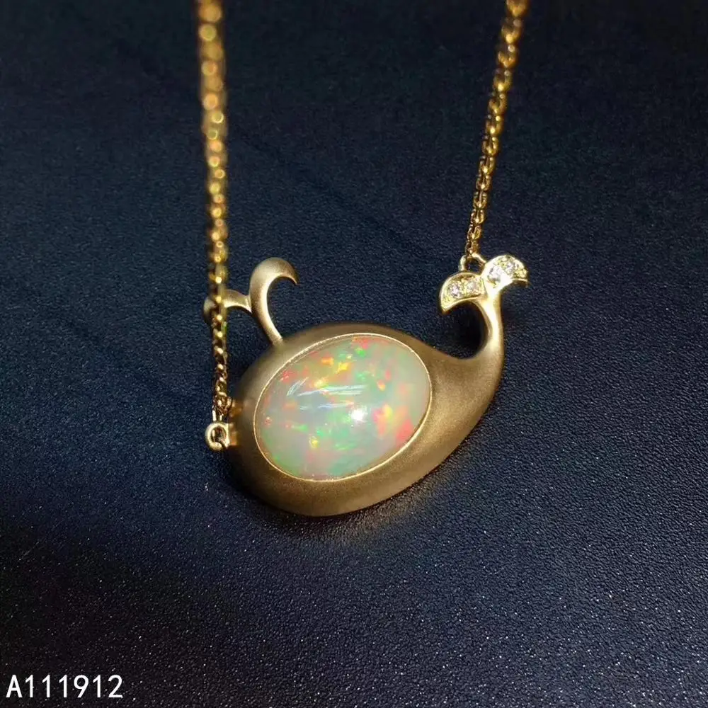 

KJJEAXCMY Fine Jewelry Natural Opal 925 Sterling Silver Women Pendant Necklace Chain Support Test Luxury Got Engaged Marry Party