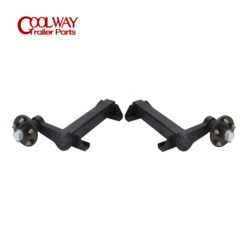 CAP 1000KG Unbrake PCD 5-114.3 Half Torsion Trailer Axle RV Parts Camper Accessories Caravan Components