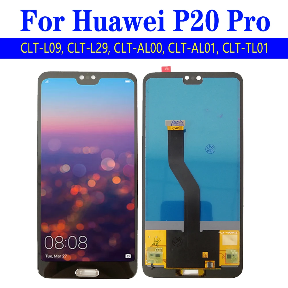 Дисплей Incell для Huawei P20 Pro, ЖК-дисплей CLT-L09 CLT-L29 CLT-AL00 CLT-AL01, ЖК-экран, сенсорный дигитайзер в сборе, замена P20pro