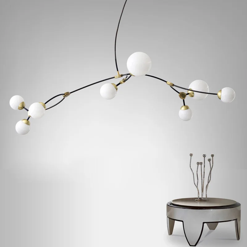 

Simple Design Chandelier Lamp Modern Art Deco Ceiling Hanging Lights Living Dining Room Tree Branch Lighting Fixtures