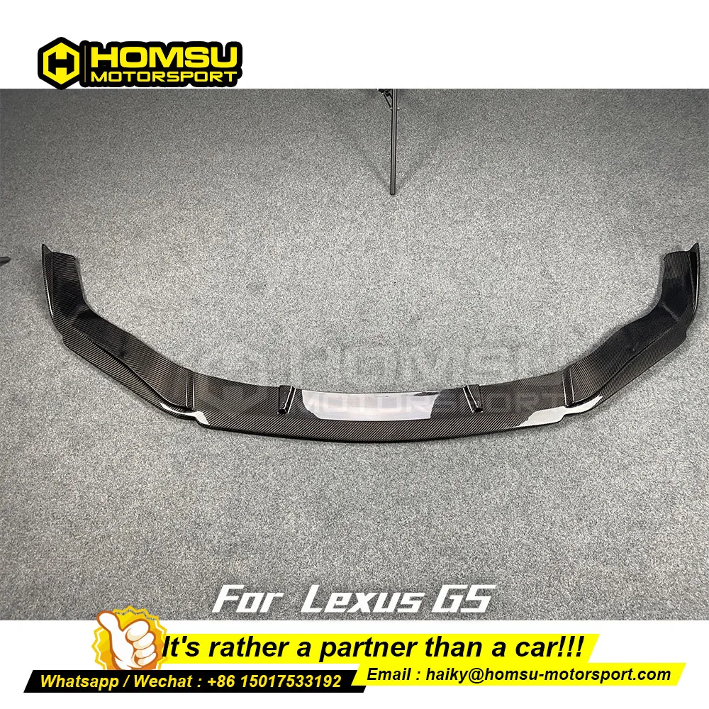 

High Quality Carbon Front Bumper Lip for lexu s GS in carbon fiber front bumper Lip side skirt For lexu s GS