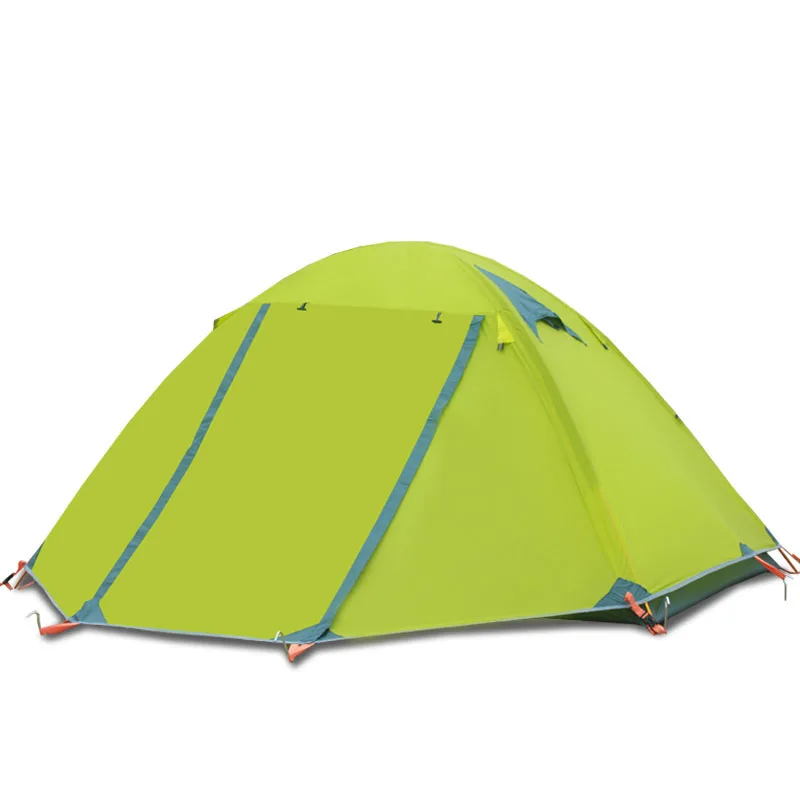 Flytop-Waterproof Double Layer Camping Beach Tent, Windproof, Ultralight, Aluminum Pole, 2 Person, Good Quality