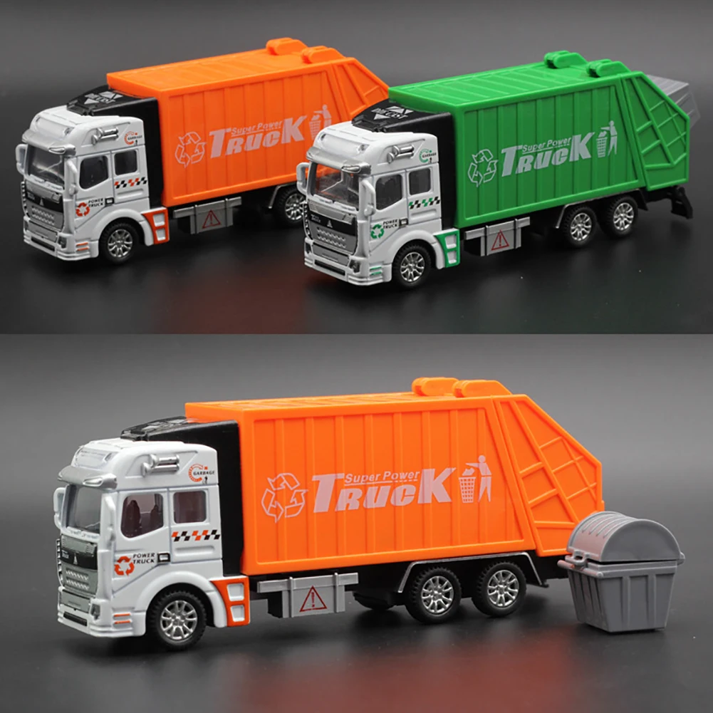 High quality 1:48 Garbage Truck Toy Car As Birthday Present Educational Clean Trash Car Kids Toys Gifts